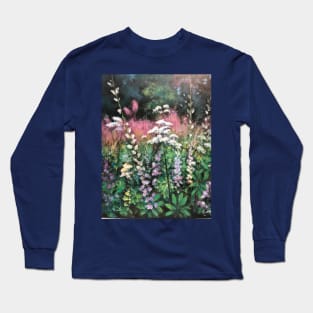 Lupins - Quebec Wildflowers Long Sleeve T-Shirt